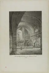 Nicolas-Marie-Joseph Chapuy, View of the Chapel of Calvary in the Church of St. Roch, Paris