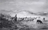 Dirk van Lokhorst, Shepherd with flock of sheep