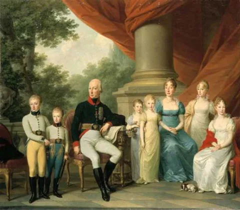 Joseph Kreutzinger, Porträt der Familie des österreichischen Kaisers