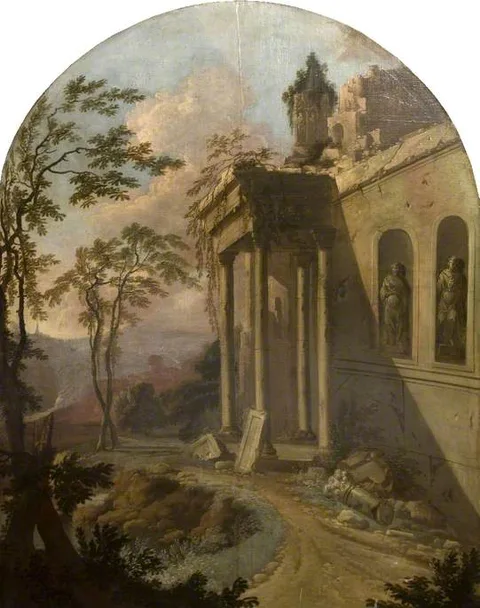 Jacques des Rousseaux, Landscape With Ruin