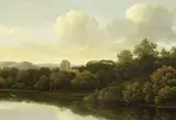 Jan Lagoor, Wooded landscape with a river