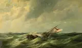 Rein Miedema, Fishing Boat in Rough Seas
