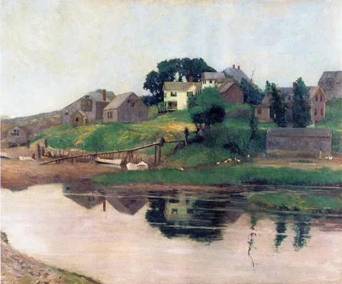 Hamilton Easter Field, First Footbridge, Perkins Cove
