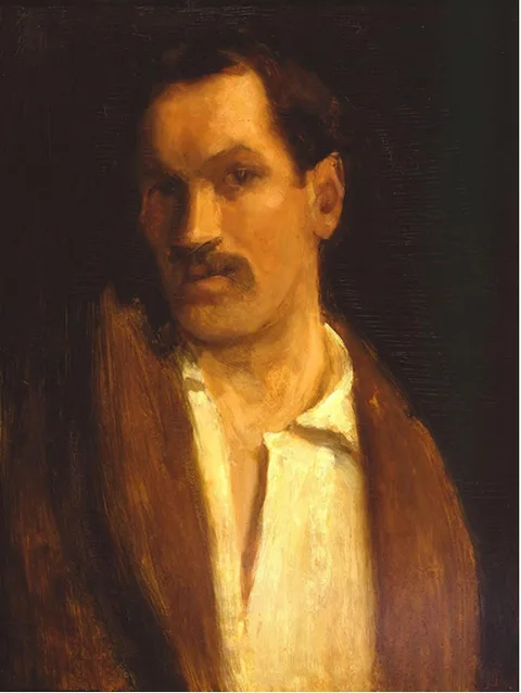 Hamilton Easter Field, Self Portrait