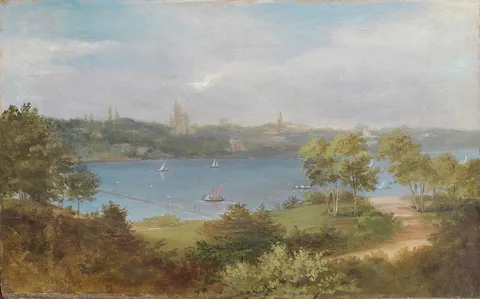 Caroline von der Embde, View of the Hamburg Outer Alster