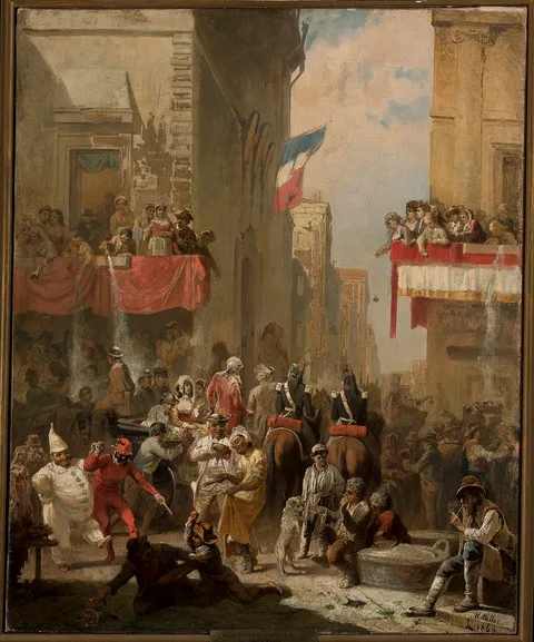 Karol Miller, Carnival in Rome at Corso.