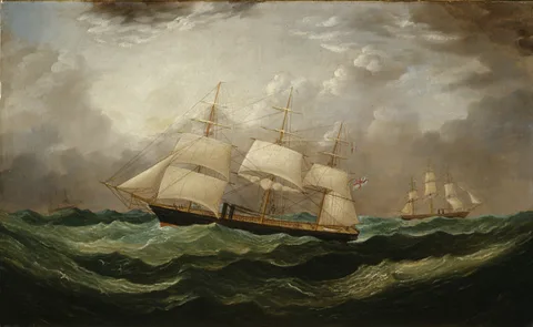 John O'Brien, HMS Galatea, in a Heavy Sea
