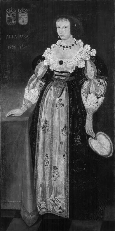 Wacław Piotrowski, Portrait of a lady with a fan.