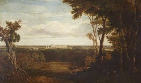 William Linton, Windsor Castle from the Road to Virginia Water