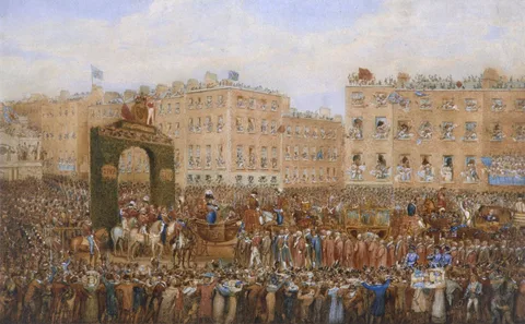 Joseph Patrick Haverty, King George IV’s Triumphal Entry into Dublin, 1821