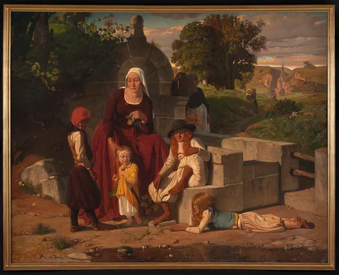 Louis Matout, At the Fountain