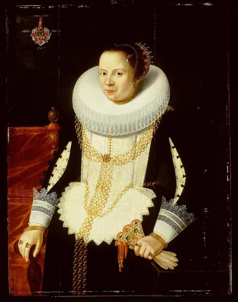 Gotthardt Wedig, Portrait of Gertrud Kiever, wife of Pieter Ostermaan, 1627