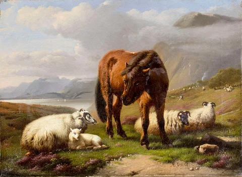 Daniël-Adolphe Roberts-Jones, Sheep and Bull