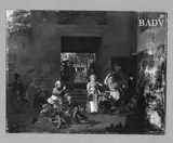 Charles Brias, market - scene