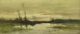 Johannes Gijsbert Vogel, Landschap aan de vaart bij Hilversum