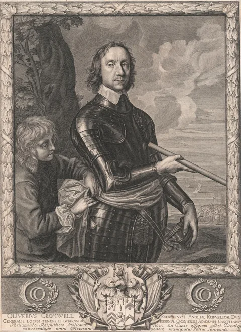 Pierre Lombart, Oliver Cromwell