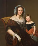 Basile de Loose, Portrait of Mother and Child