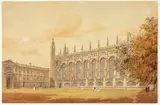 Frederick Mackenzie, South Side of King's College Chapel, Cambridge