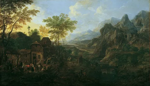 Joseph Orient, Ideal landscape with fair
