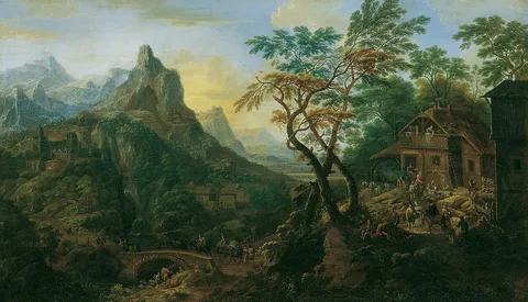 Joseph Orient, Mountain landscape with castle