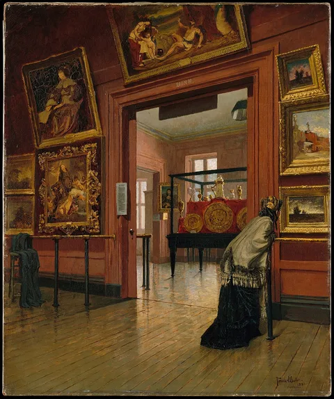 Frank Waller, Interior View of the Metropolitan Museum of Art when in Fourteenth Street