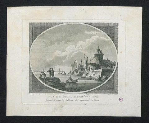 Antonio Suntach, Zicht op een tolhuis dicht bij Antwerpen