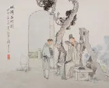 Qian Hui'an, Su Shi (Su Dongpo) Admiring Ink Stones