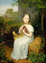 August von der Embde, Portrait of Countess Louise Bose as a Child