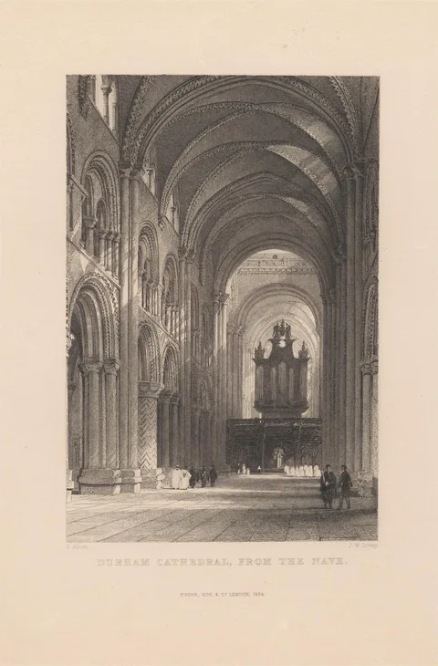 Joseph Wilson Lowry, Durham Cathedral, from the Nave