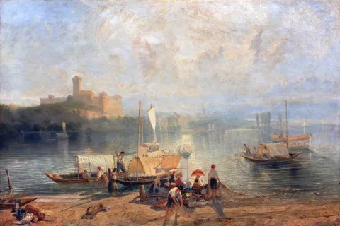 John Wright Oakes, Morning at Angera, Lago Maggiore