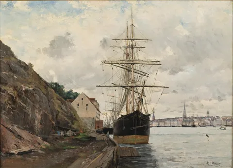 Axel Lindman, Sea Approach to Stockholm