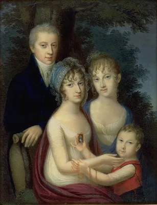 Bernhard von Guérard, Family portrait