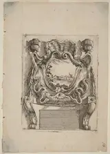 Carlo Antonio Buffagnotti, Architectural Motif with a Landscape