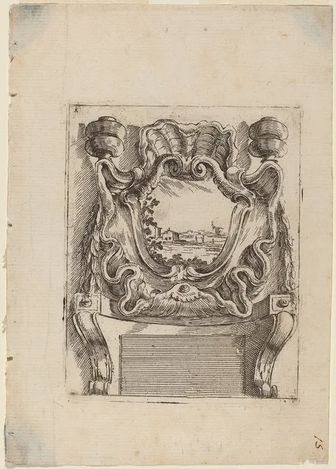 Carlo Antonio Buffagnotti, Architectural Motif with a Landscape