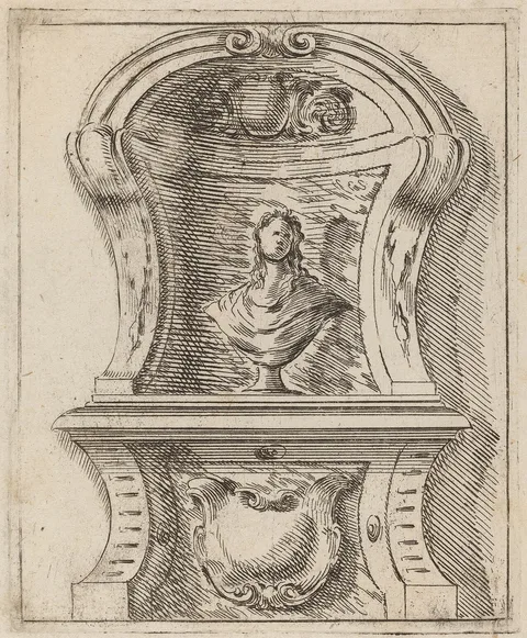 Carlo Antonio Buffagnotti, Architectural Motif with a Bust