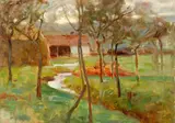 Benjamin Haughton, Trees by a Stream