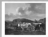 Alexander Johann Dallinger von Dalling, Cows passing a brook
