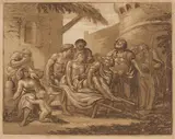 Pierre Lelu, The Death of Hector on the Ramparts of Troy (recto) / Tancred and Erminia (verso)