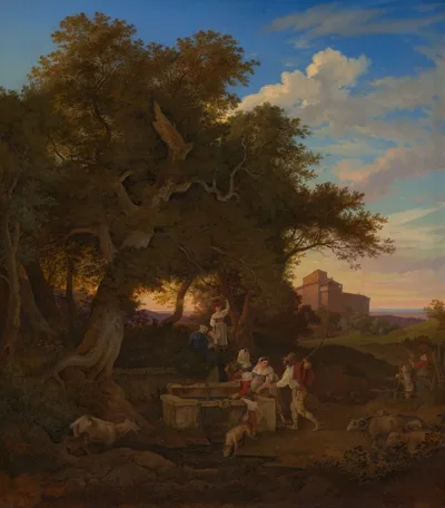Ludwig Brüls, The Fountain at Grottaferrata