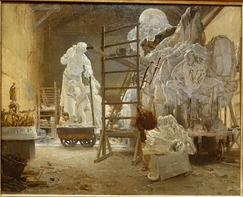 Alphonse Gaudefroy, The Studio of Jules Dalou