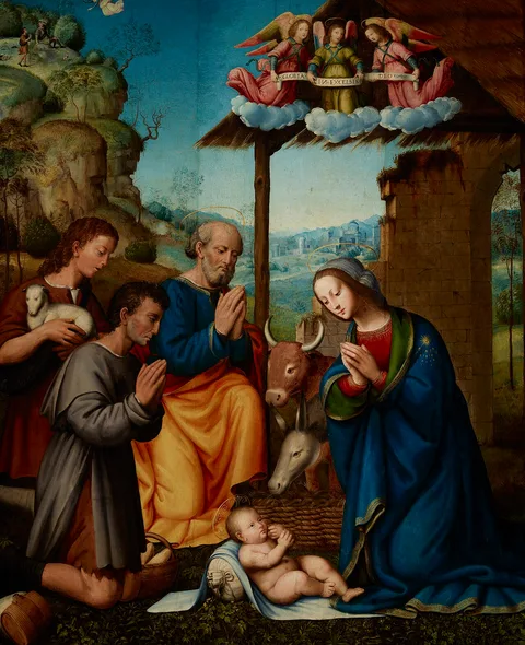 Tommaso Lunetti, Adoration of the Shepherds (Adoration of the Child by Mary, St Joseph and Shepherds)