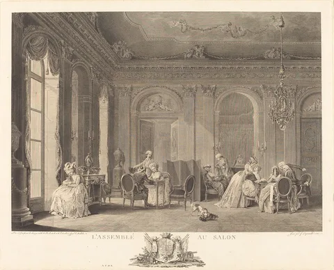 François Dequevauviller, L'assemblee au salon