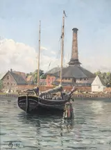 Emanuel Petersen, The habour at Faxeladeplads