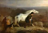 Charles Hancock, Stalking Stags in a Highland Landscape