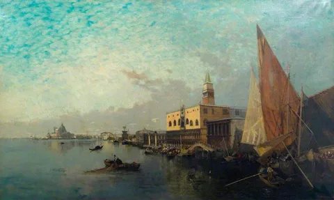 Carl von Malchus, Venice: The Doge's Palace and the Riva degli Schiavoni