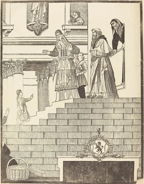 John Baptist Jackson, Presentation of the Virgin in the Temple [right plate]