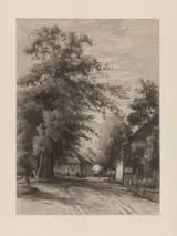 Willem Johannes Oppenoorth, Dorpsweg met huifkar