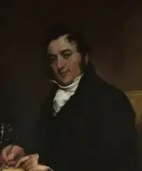 James Hewlett, Self Portrait, Seated at a Table