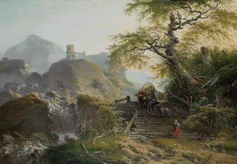 Gerard van Nijmegen, Mountainous Landscape near Düsseldorf