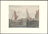 George Pieter Westenberg, Gezicht op vissersboten en bothuisjes op het IJ